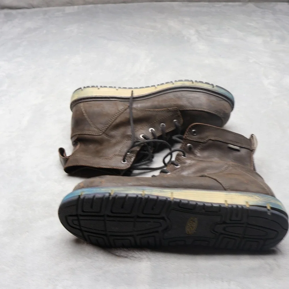 KEEN Mens 12D Work Boots Brown‎ San Jose 6